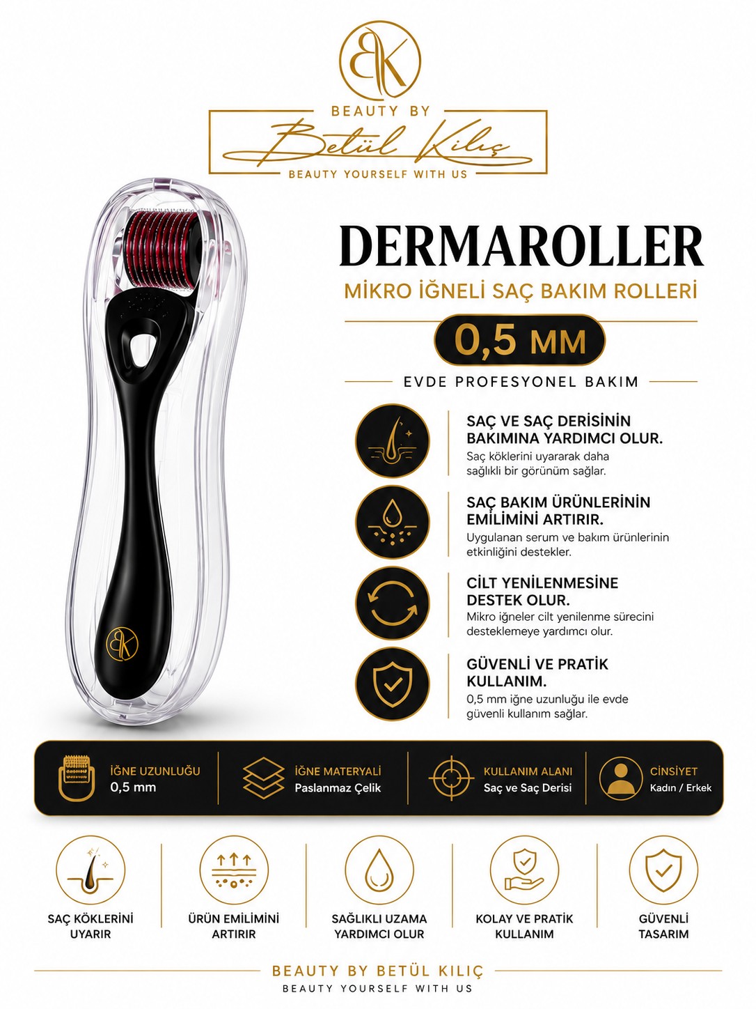 BK Signature Dermaroller 0,5 mm